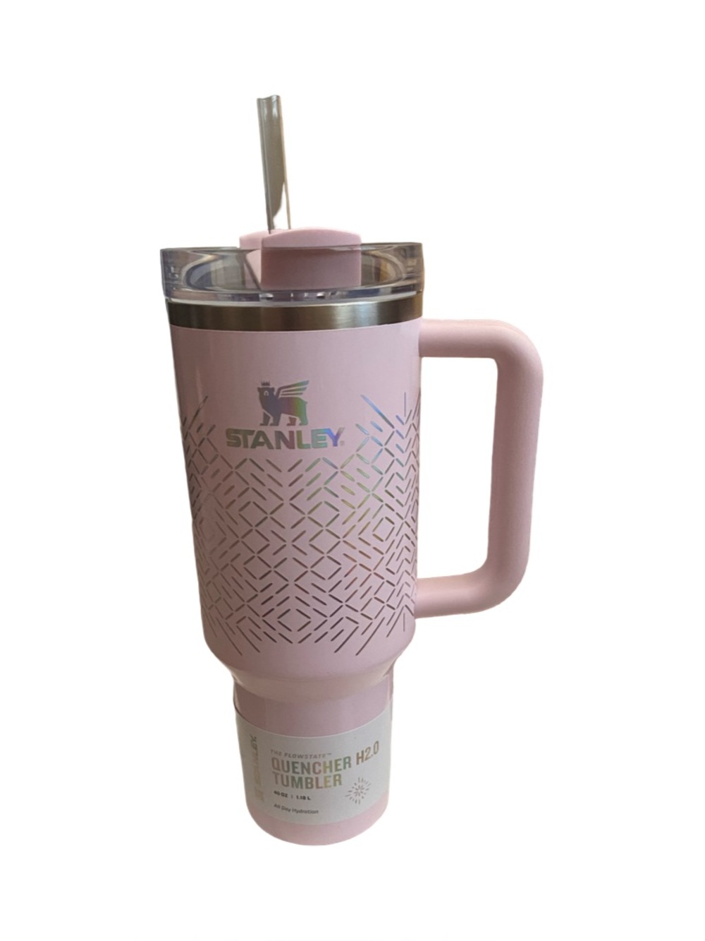 Stanley 40oz Pink Icicle Gloss Winter Wonderland